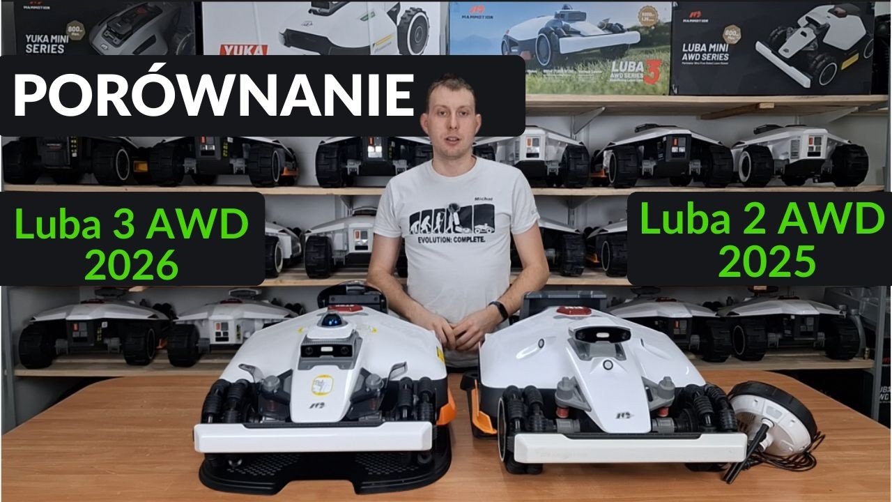Mammotion Luba 3 AWD 2026 rok vs Luba 2 AWD 2025 rok - porównanie dwóch modeli robotów koszących