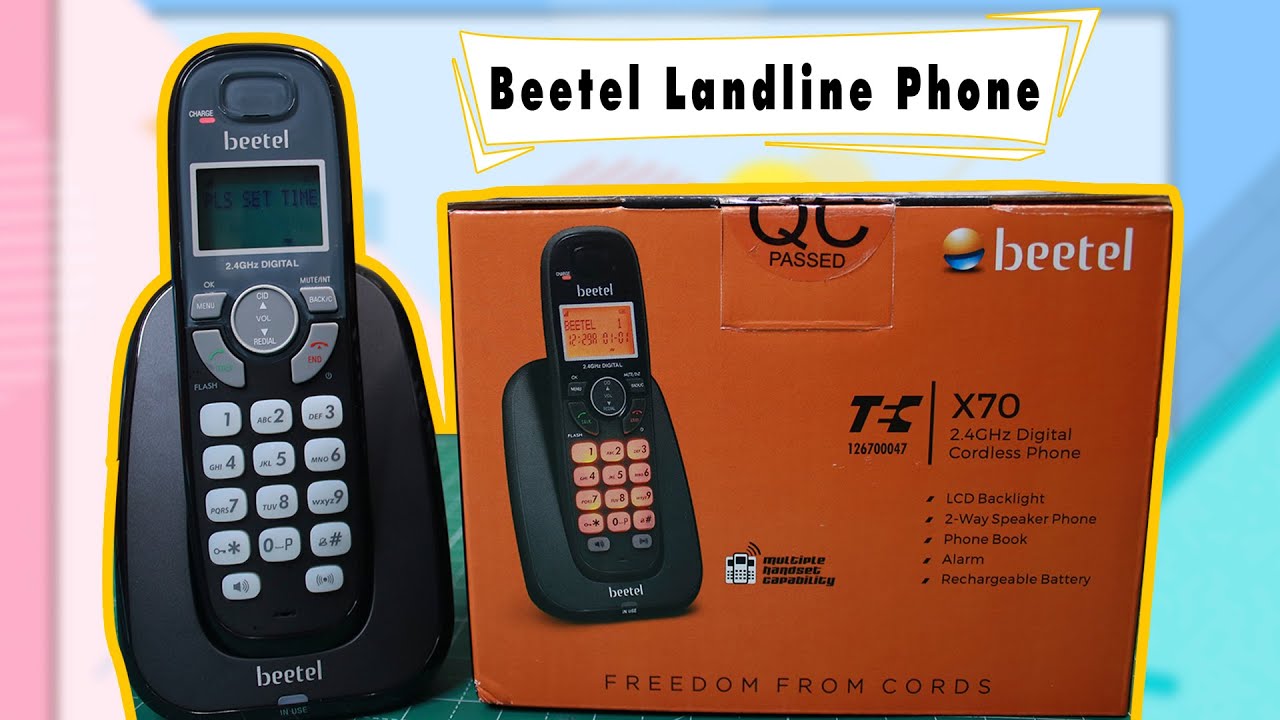 Beetel X70 Cordless Landline Phone Unboxing & Review | Best Cordless Phone | Beetel Phone