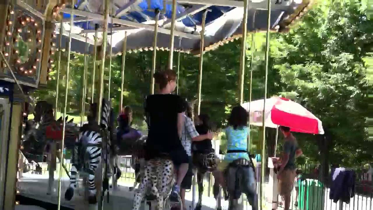 Isabella and mommy at the Maryland zoo merry go round