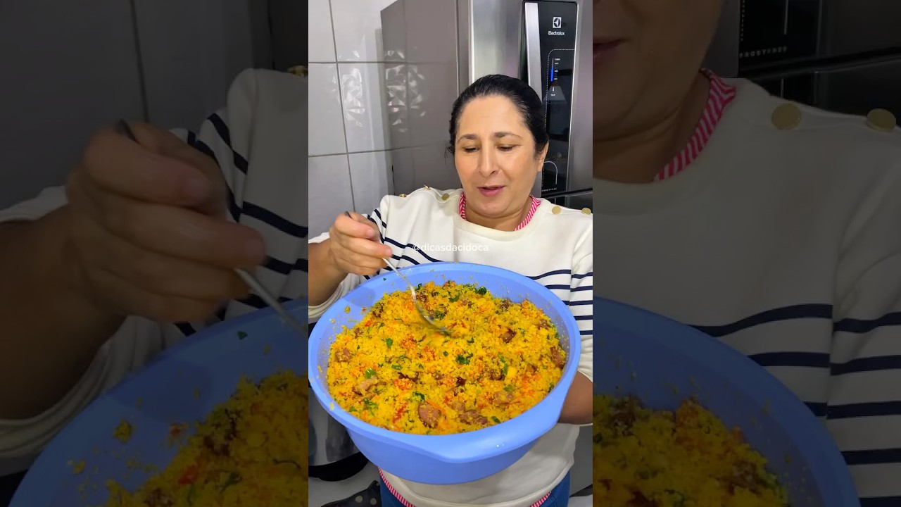 Farofa de cuscuz barata e f&aacute;cil ❤️