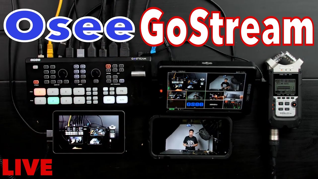 Тест 1 работы OSEE GoStream Deck в режиме прямой трансляции и записи на SD-карту.