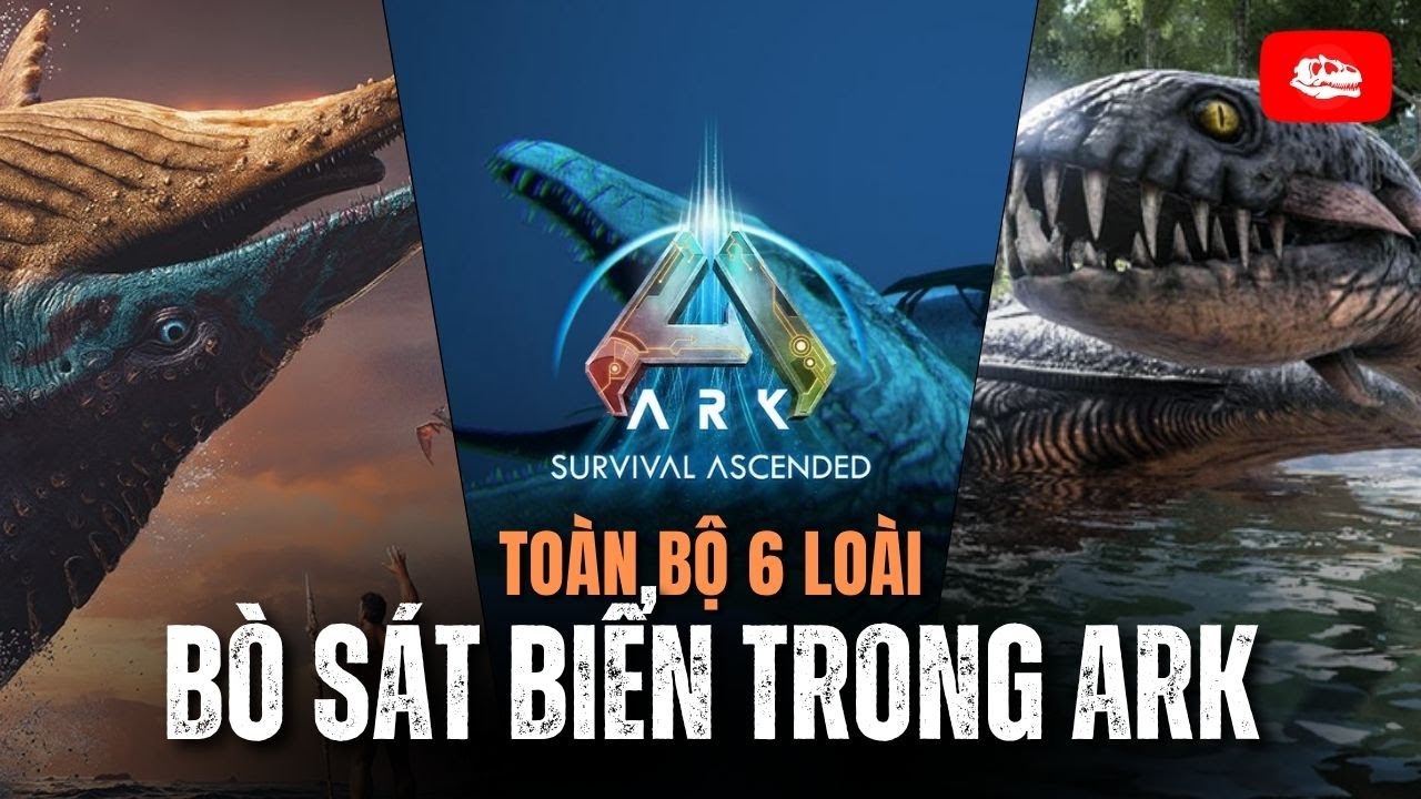 Toàn bộ 6 bò sát biển trong Ark vs. Thực tế | Video tổng hợp