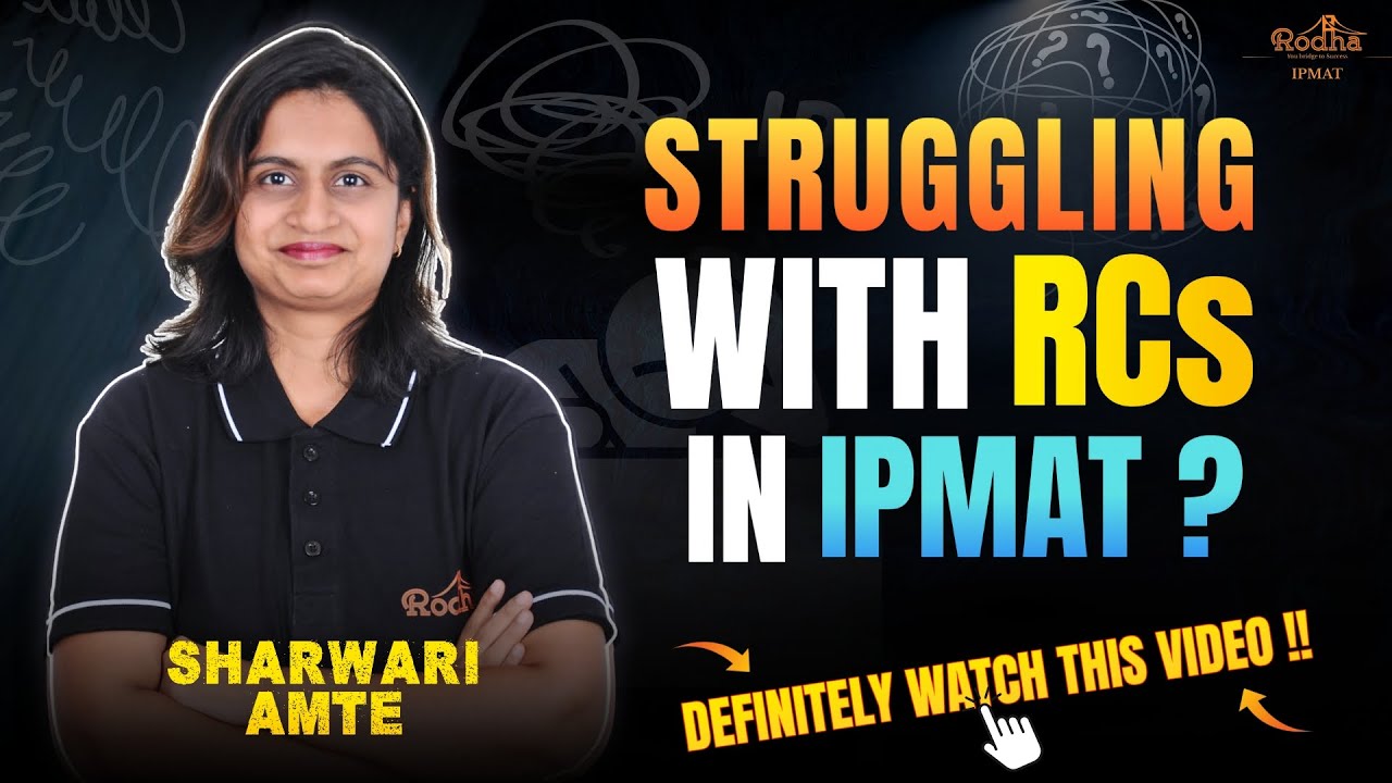 Struggling with RC in IPMAT❓| This video is for you !!✅| IPMAT 2026 | Sharwari Amte