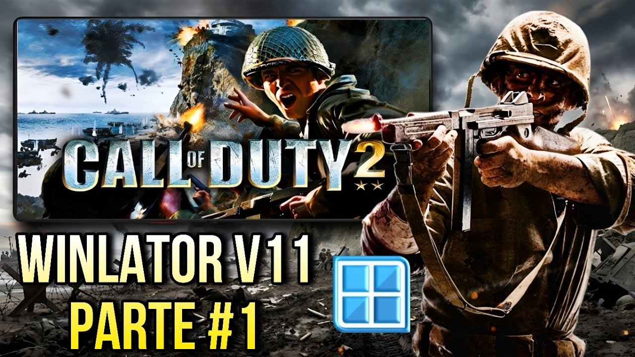 Call of Duty 2 PC 120 FPS PARTE #1 Winlator V11 Snapdragon 865 Overclock GPU 1500 MHz 👑 2026 #gaming