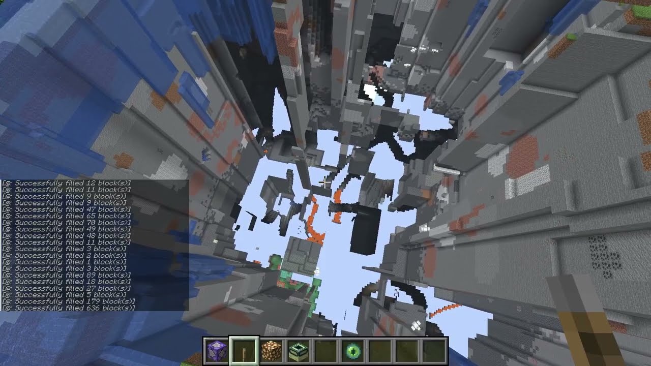 Minecraft but mobs dig holes to the void