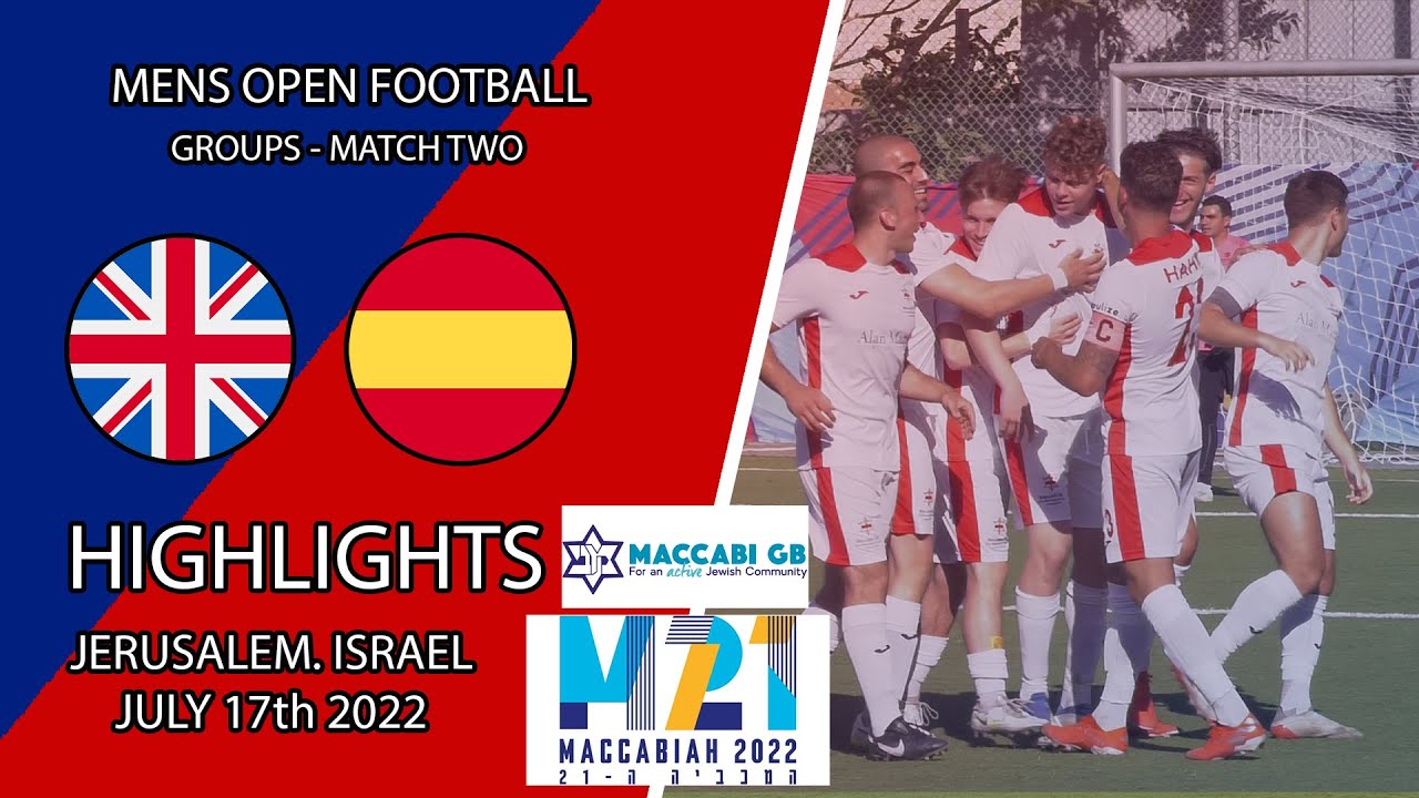 MACCABIAH 21 | Open Football - Great Britain vs Spain Highlights