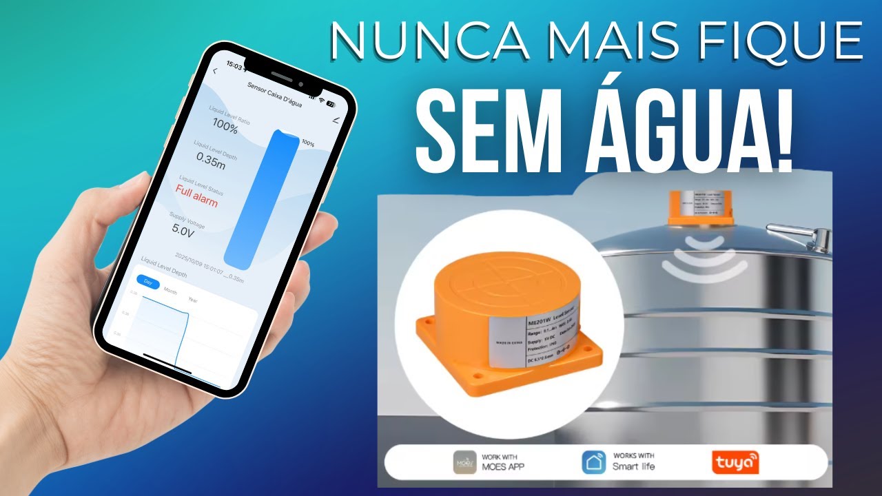 Controle sua Caixa d’Água pelo Celular! Sensor Wi-Fi Tuya na Prática