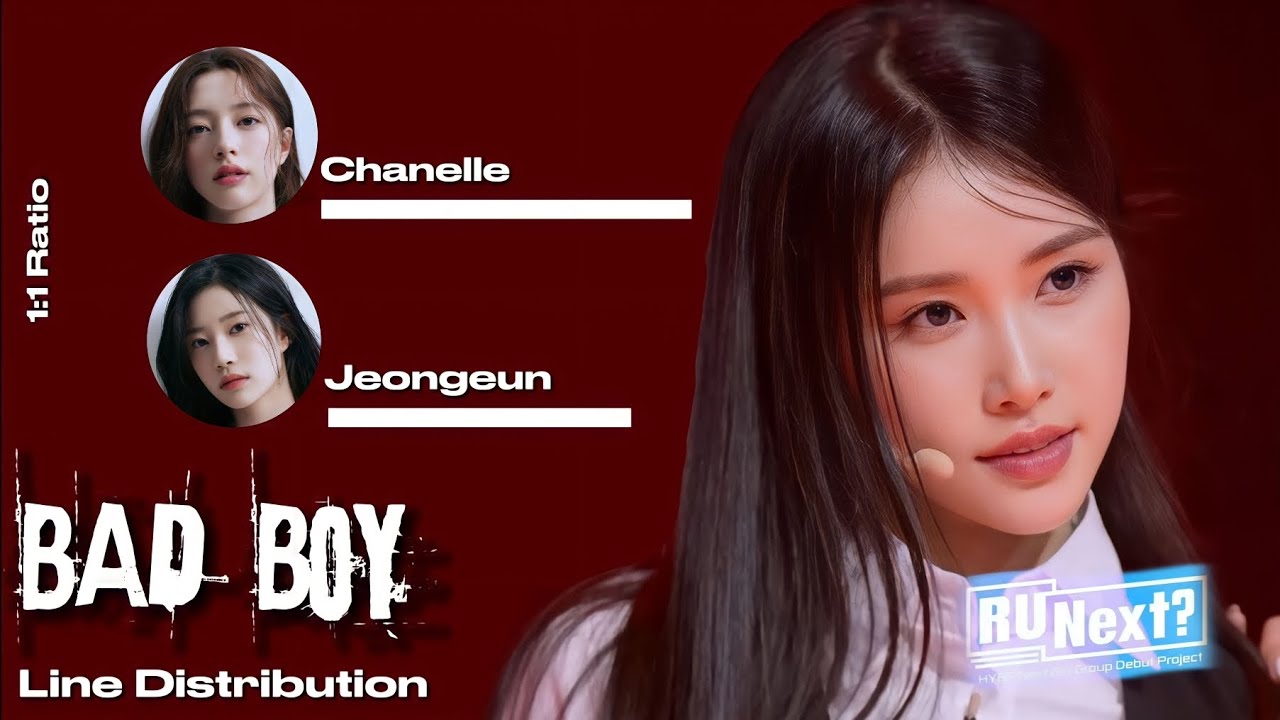 R U NEXT? [Bad Me Girls] Bad Boy Line Distribution