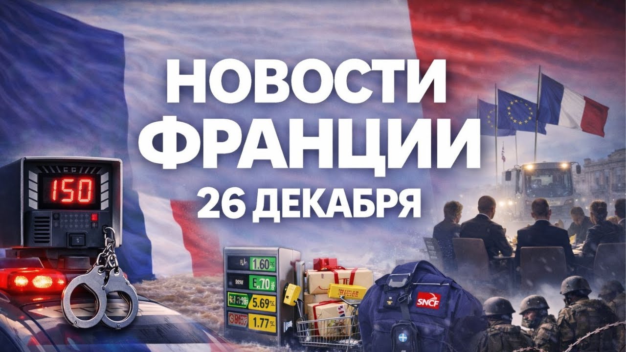 Новости Франции — 26 декабря | Протесты, штрафы, еда и внешняя политика