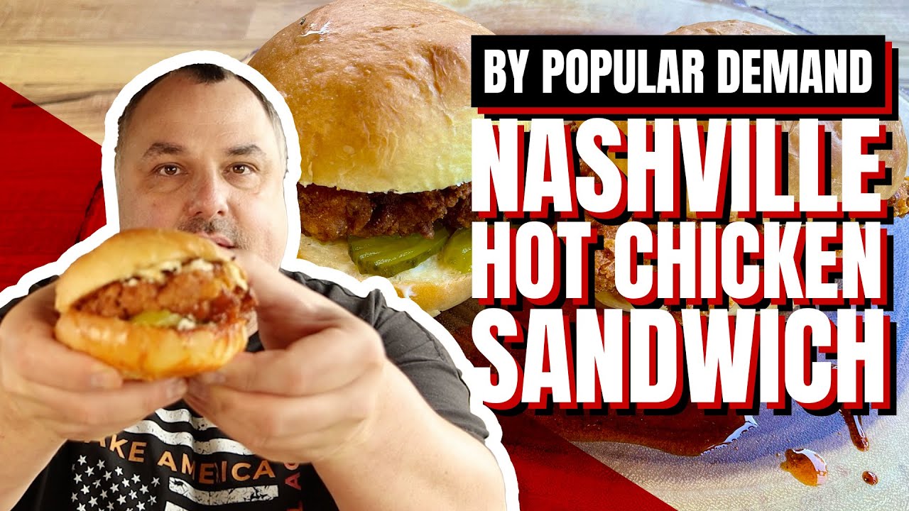How to Make KFC Nashville Hot Chicken Sandwich | iQ Barbecue 4K