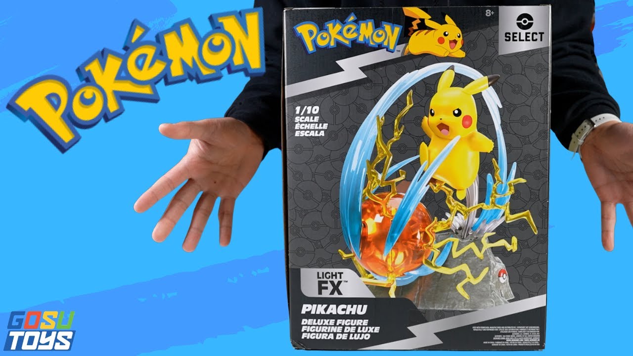 Распаковка и обзор фигурки Pokemon Light FX Pikachu Deluxe в масштабе 1/10