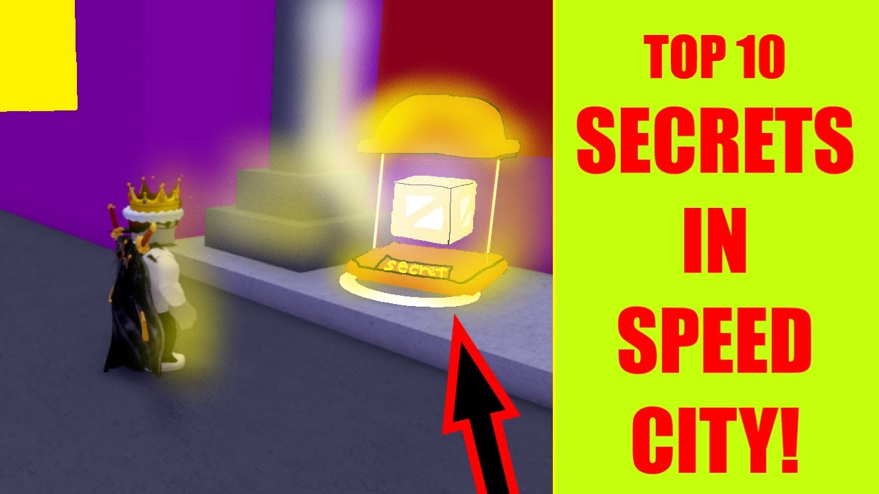 TOP 10 SECRETS in SPEED CITY! 😯😯😯 (Roblox)