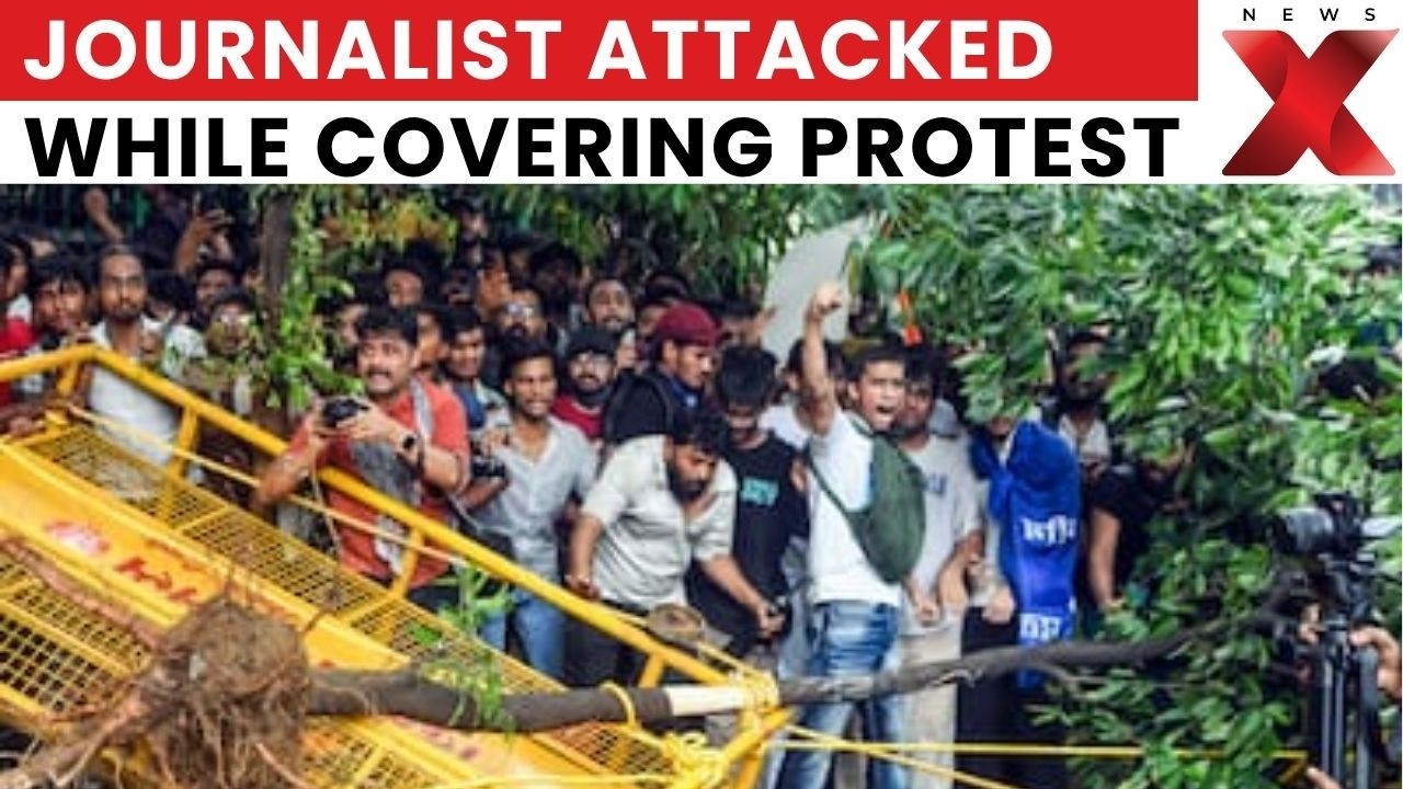 Journalist Assaulted at Jantar Mantar Amid NEET Protest Violence | Latest News | NewsX