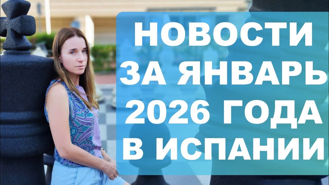 Новости за январь 2026 года в Испании‼️