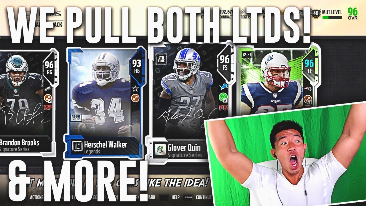 WE PULL BOTH LTD SIGNATURE PLAYERS! Madden 18 Ultimate Team Pack Opening