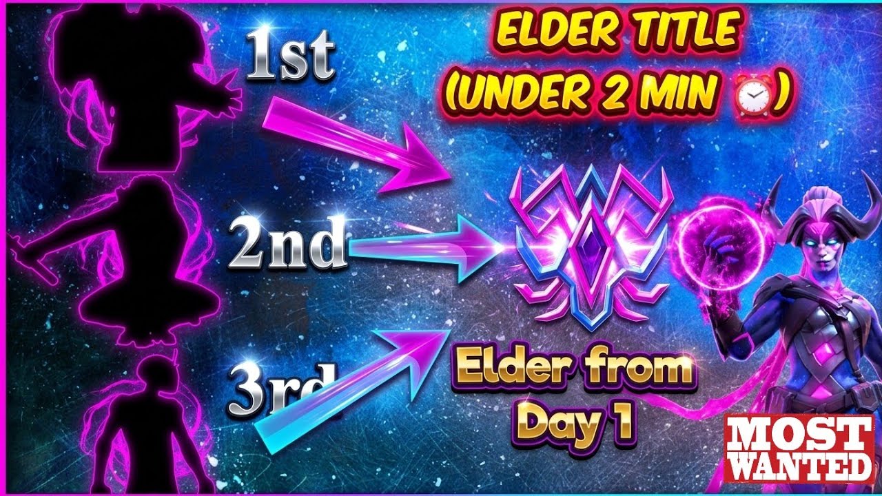 How to Become Elder Under 2 Min 👊👊 - 3 Instant 7* R5 - Elder From Day 1