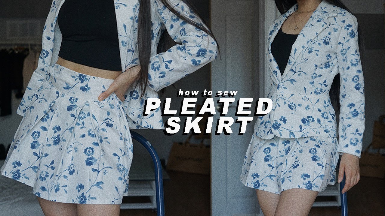 DIY PLEATED SKIRT| Part I Suit Set | KIKOMOON🌙