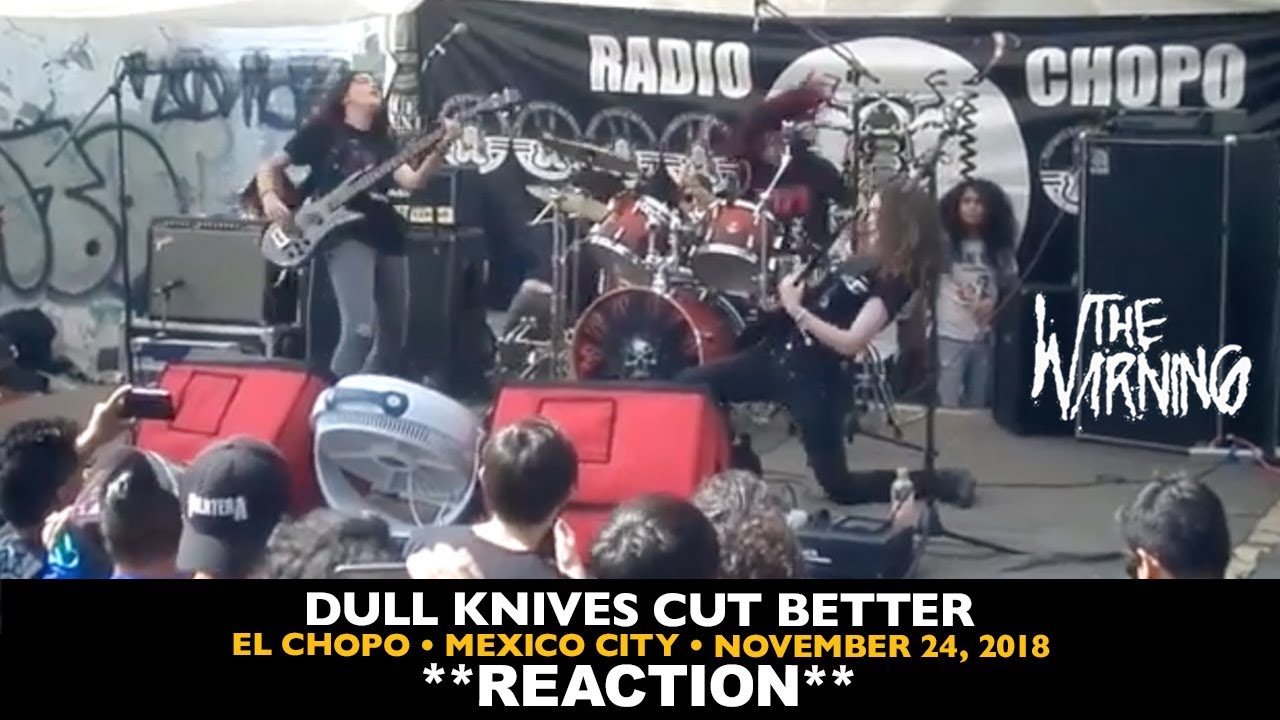 Musicians REACT to The Warning: Dull Knives (El Chopo 2018)
