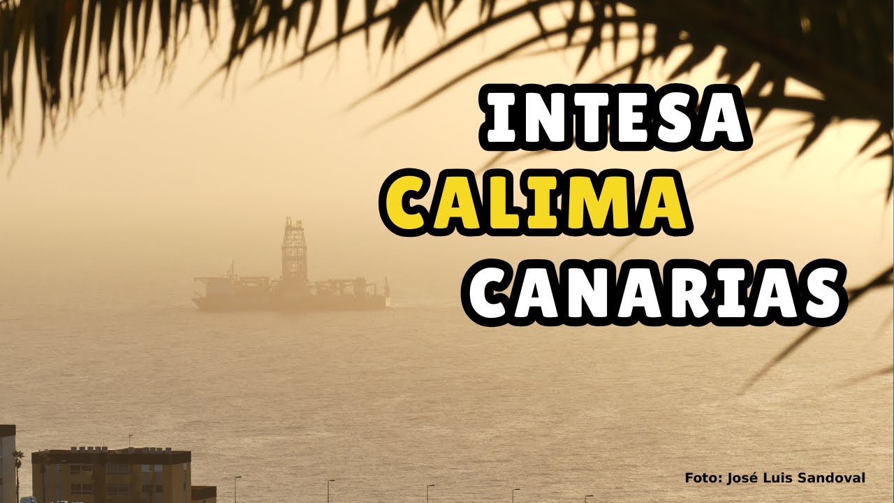 V&iacute;deo intensa calima Canarias, lunes 24 noviembre 2025
