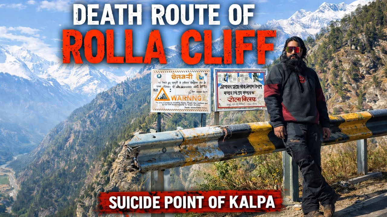 Most Dangerous Rolla Cliff Kalpa 🇮🇳🌍 Winter Spiti 2026 Ep-3