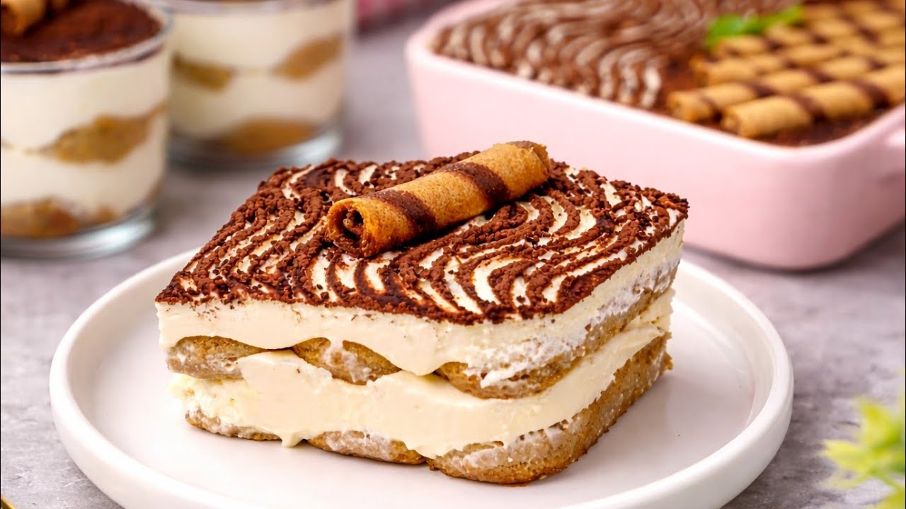 ওভেন ছাড়া এগলেস তিরামিসু (Eid Special) | Easy Eggless No Bake Tiramisu | Italian Dessert