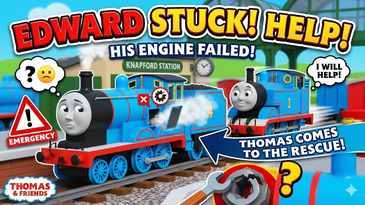 😭 Edward Gets Stuck! Thomas Comes to the Rescue 🚂 | Thomas & Friends Adventure