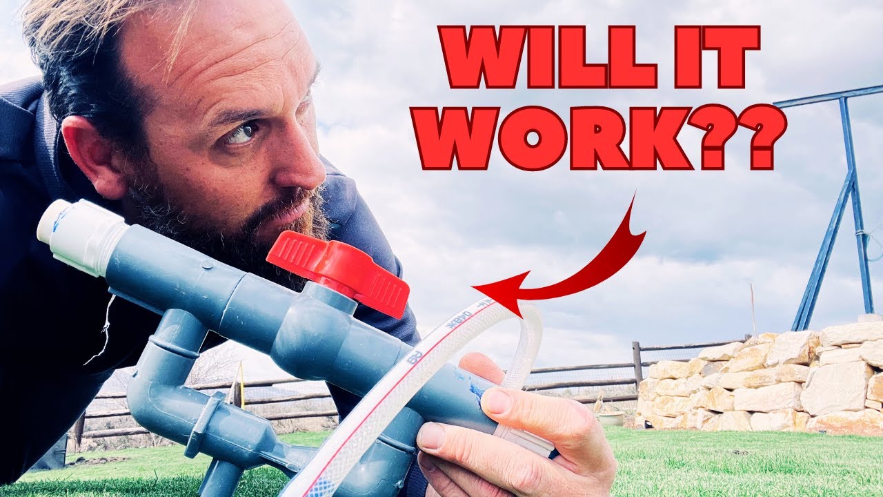 FERTILIZE YOUR LAWN FASTER and EASIER. FERTILIZER INJECTOR test.