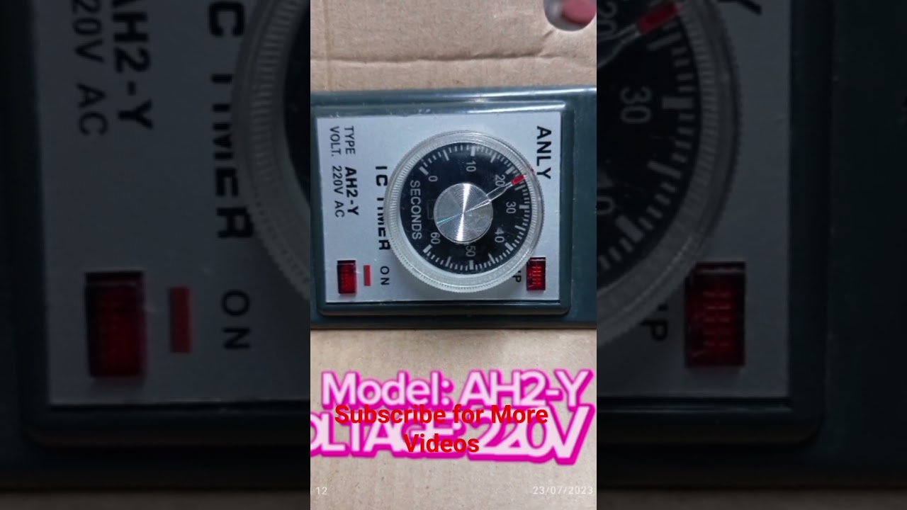AH2-Y, 220V, 60s on delay SPDT time relay. #electronic #electrical #ptl #trending #technolgy #tiktok