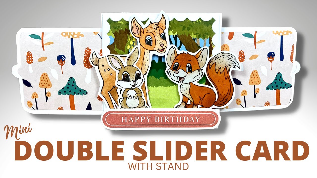 Mini Double Slider Card with Stand!