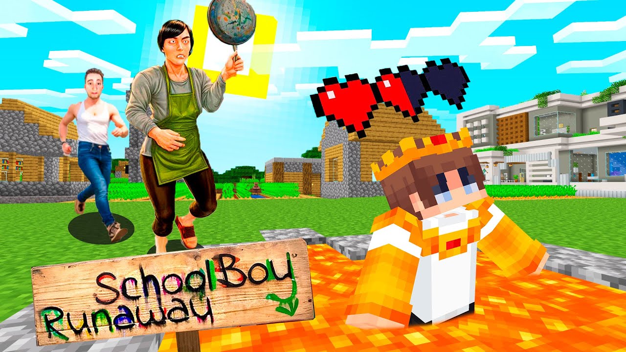 МЕН ЗҰЛЫМ АТА АНАМНЫҢ АУЫЛЫНАН ҚАШТЫМ! Schoolboy runway  қазақша  майнкрафт казакша айсеи