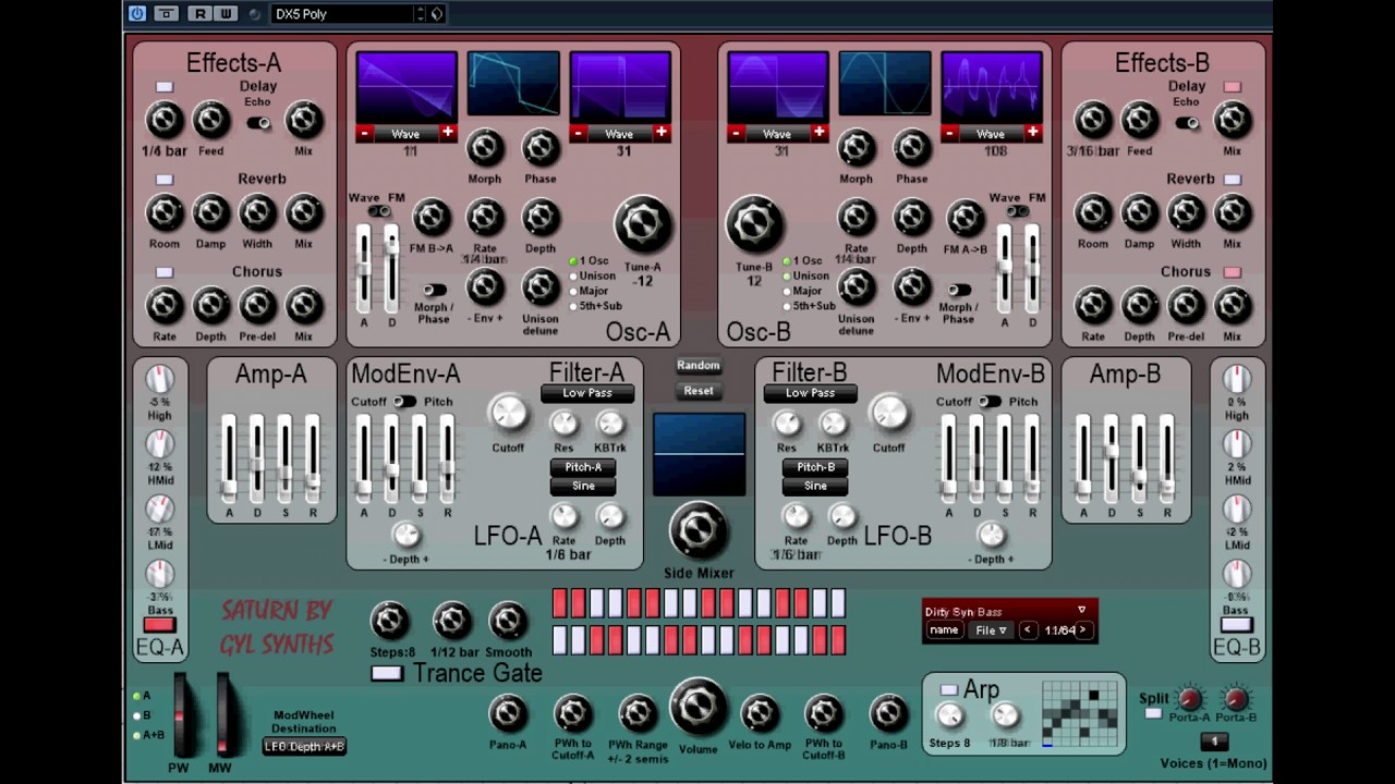 Free VST - Saturn Synth - vstplanet.com