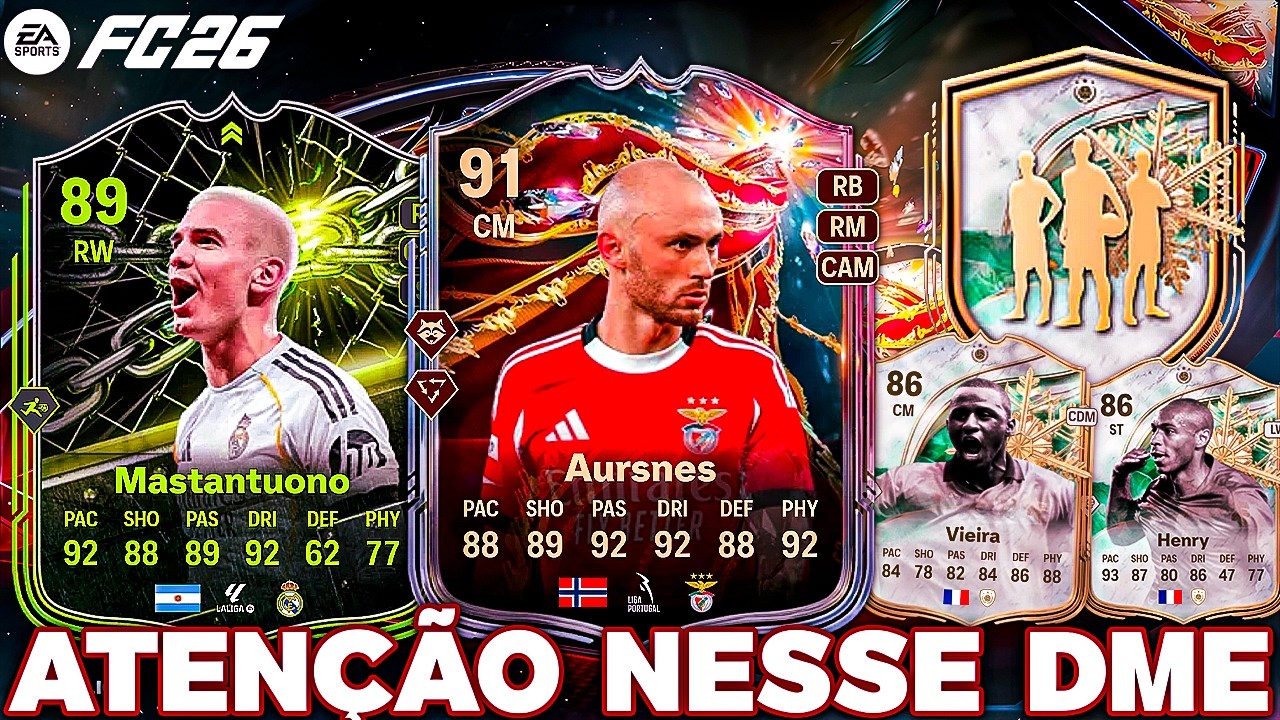 FC 26 | 💪 N&Atilde;O SUBESTIME ESSE DME!!! PLAYER PICK VIEIRA OU HENRY E NOVA EVOLU&Ccedil;&Atilde;O