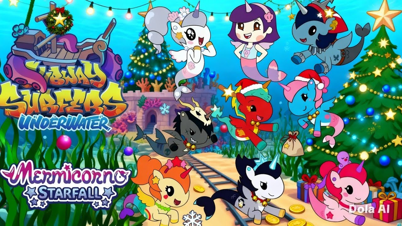 Musica Soundtrack Subway surfers underwater X mermicornio starfall 2026 @subwaysurfers fake
