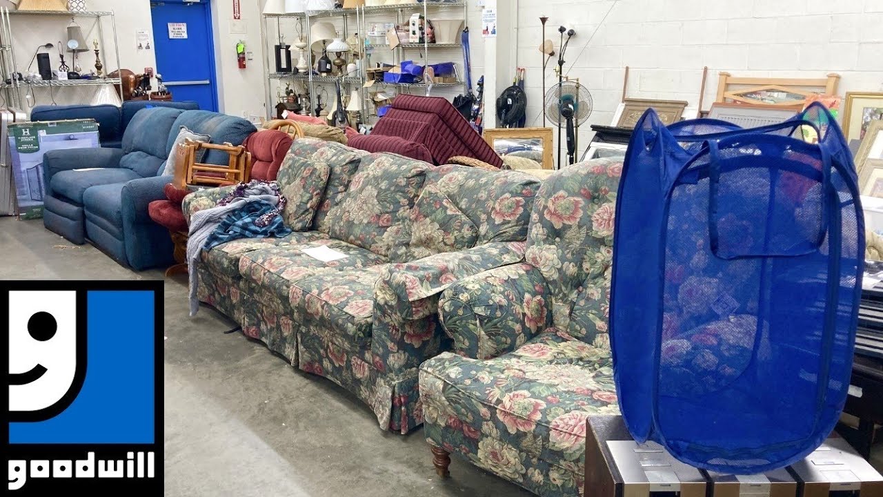 GOODWILL SHOP WITH ME SOFAS FURNITURE CHRISTMAS DECORATIONS KITCHENWARE SHOPPING STORE WALK THROUGH