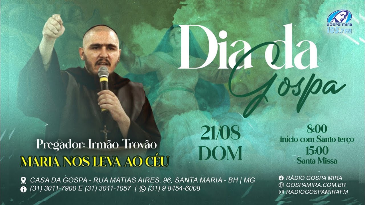 MARIA NOS LEVA AO CÉU | IRMÃO TROVÃO | DIA DA GOSPA | PARTE I