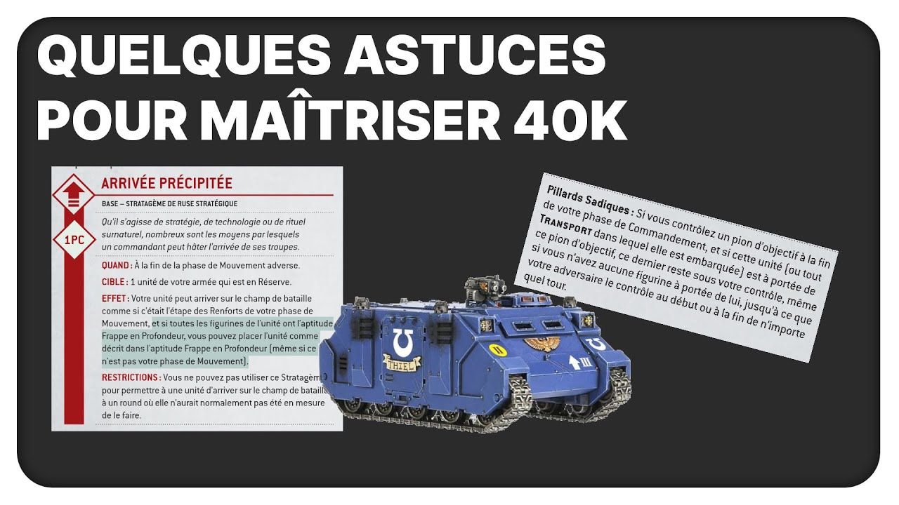 7 Astuces de jeu pour mieux maitriser warhammer 40K !