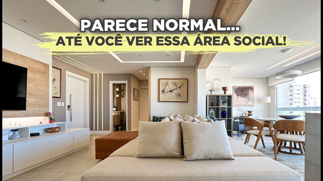 TOUR pelo APÊ de 133M² com ESCRITÓRIO SURPRESA na sala INTEGRADA + 3 SUITES com CLOSET| Gaby Garciia