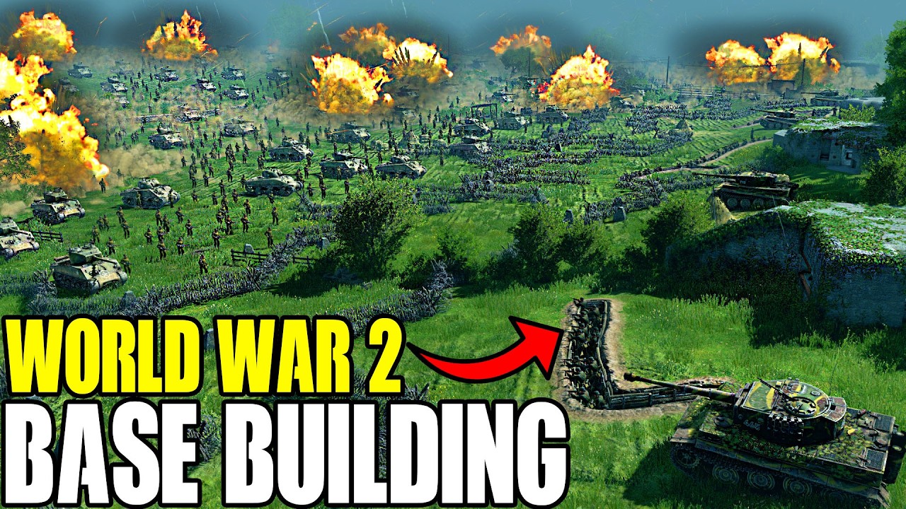 I built the Longest WW2 TRENCH FORTRESS in this BASE BUILDING Simulator! - Gates of Hell