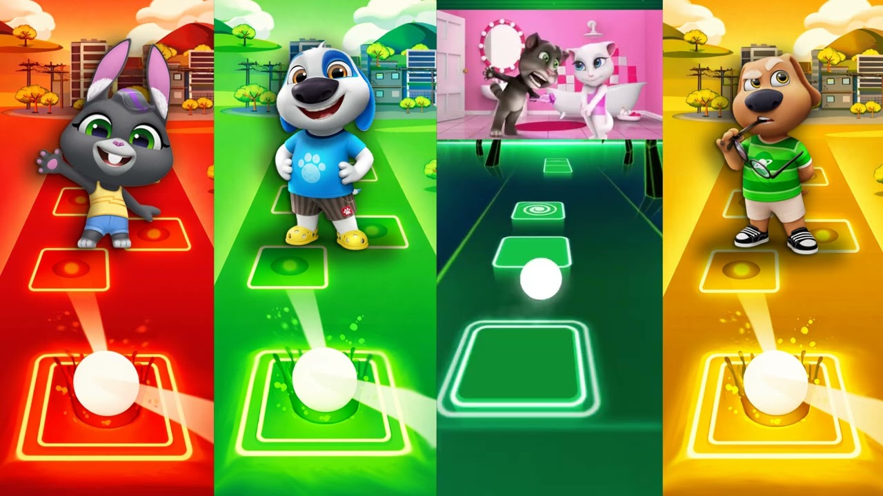 Talking Tom & Friends 🎶 Tiles Hop EDM Rush