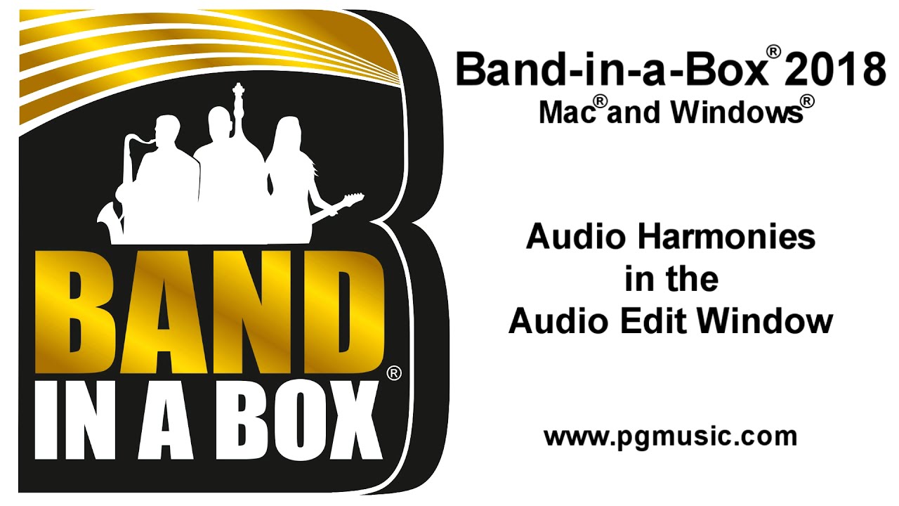 Band-in-a-Box®  - Audio Harmonies (Mac® & Windows®)