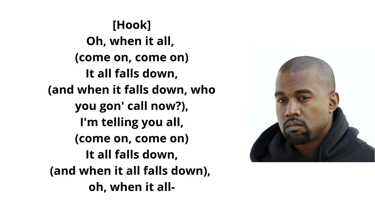 Kanye West-Feat. Syleena Johnson-All Falls Down-[Lyrics Video Explicit]