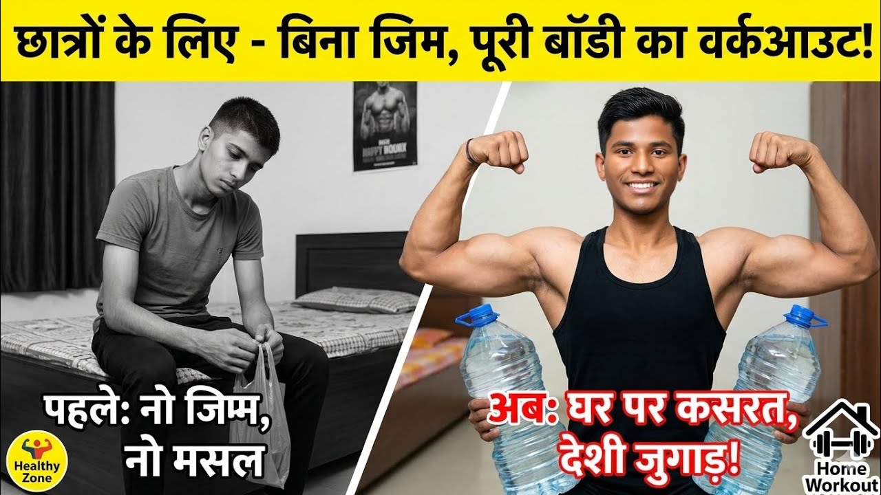 अब:घर पर कसरत देशी जुगाड । 💪Shukla Charan fitness ✅ [YouTube video]#viral #hardworkworks #duet 