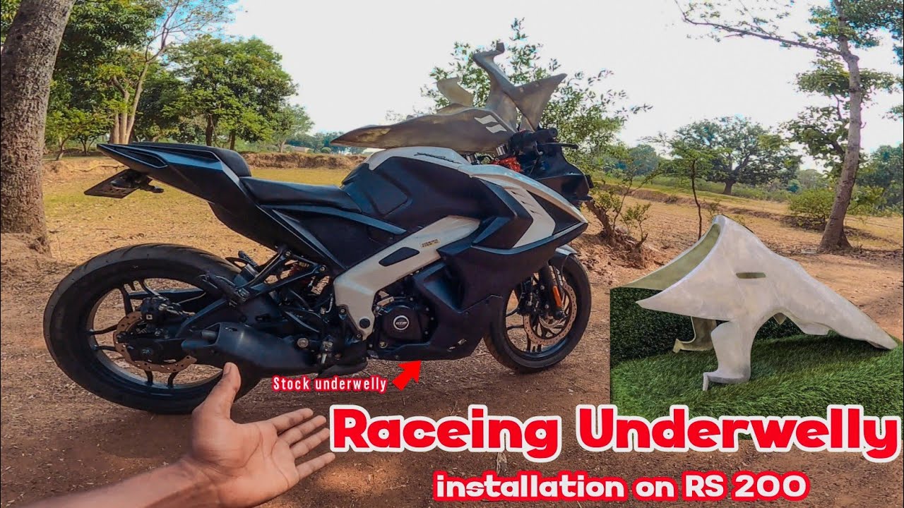 Racing Underwelly installation on RS200 // Bajaj RS 200 Underwelly version 1.0