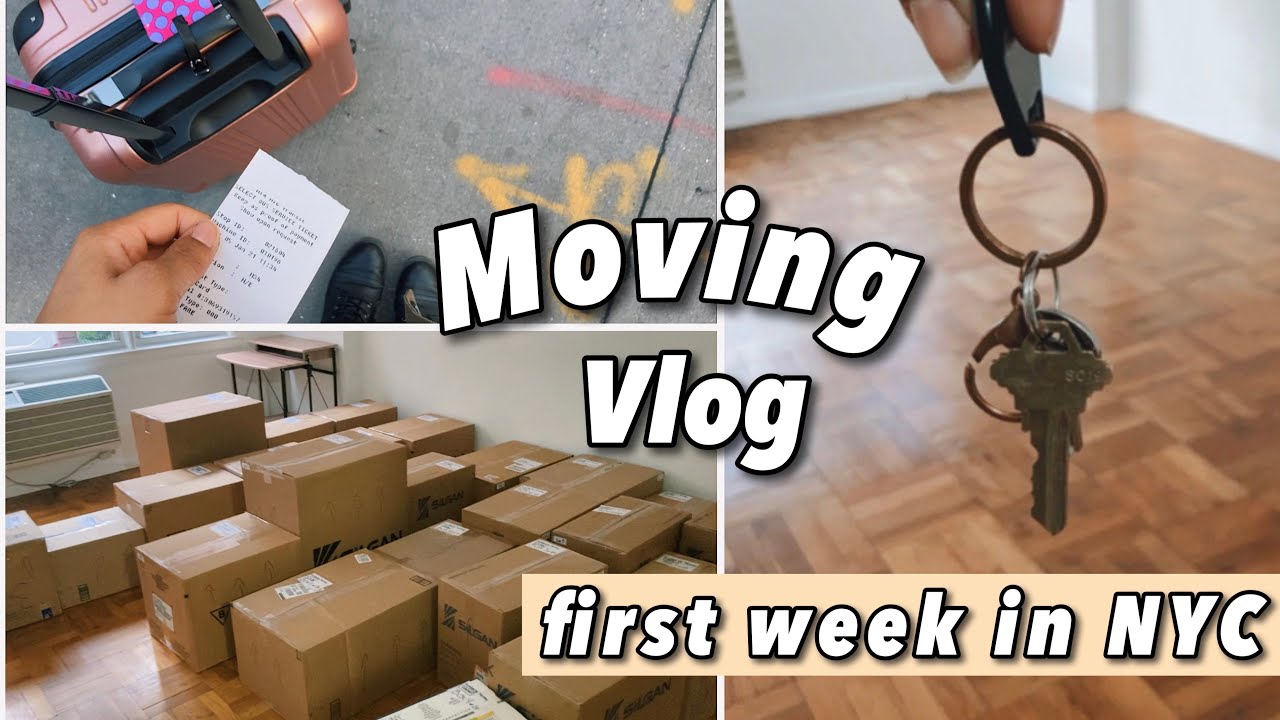 MOVING vlog! First week in NYC | Trying to stay on budget