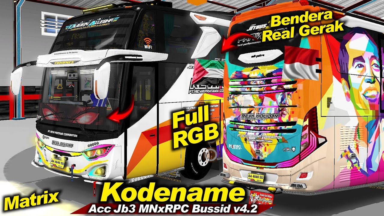 Runtex Mata Sangar😱 Bendera Berkibar Real❗Kodename Acc JB3 MNxRPC BUSSID V4.2