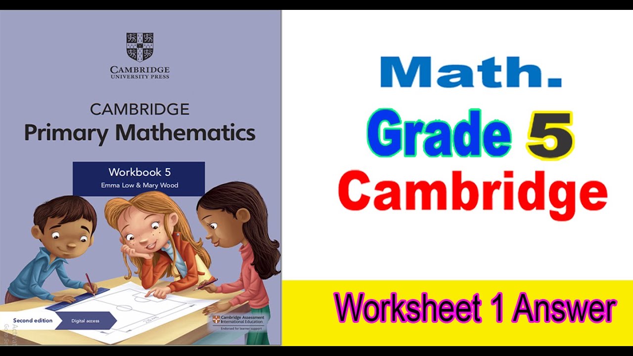 Grade 5 Math Revision Sheet 1 Answer