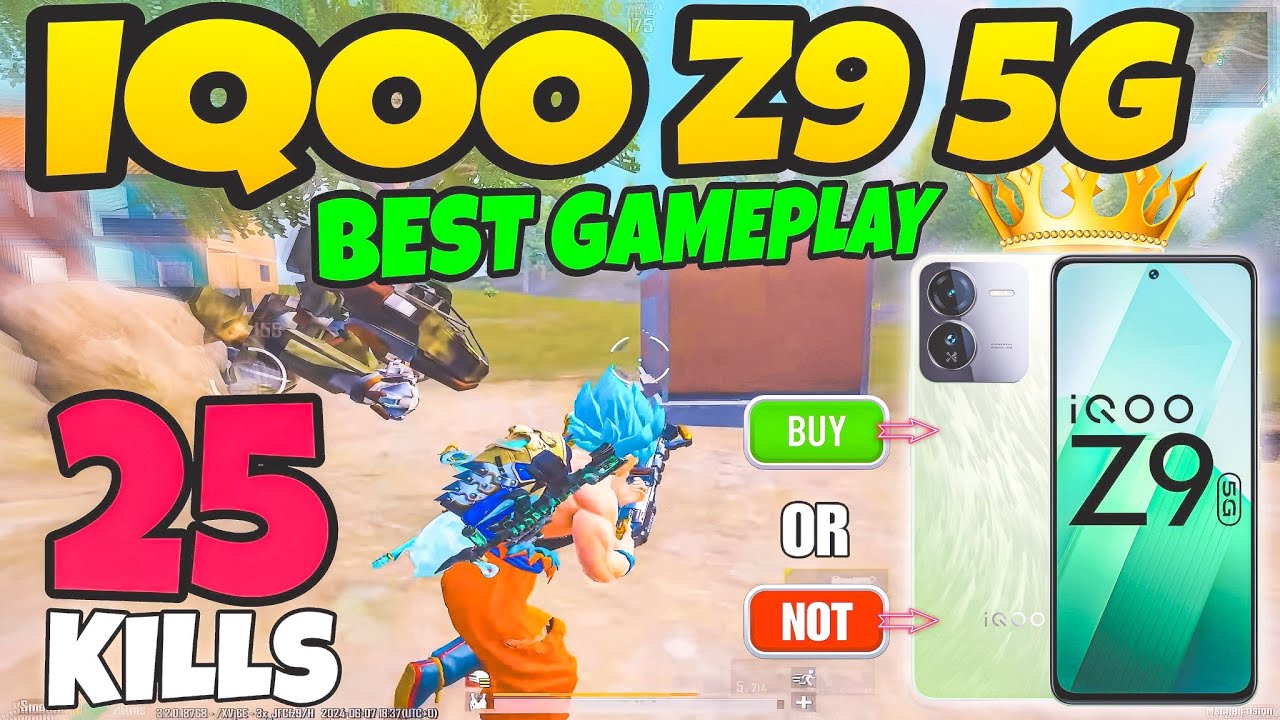 🔥iQOO Z9 5G BGMI Test ( DM 7200 ) On Fps Meter / Under 20k Best Gaming Phone