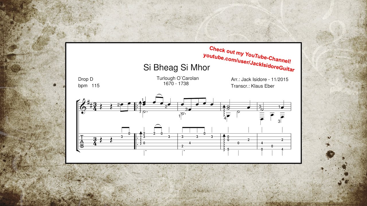 Si Bheag, Si Mhor - Turlough O'Carolan - Arr. Jack Isidore