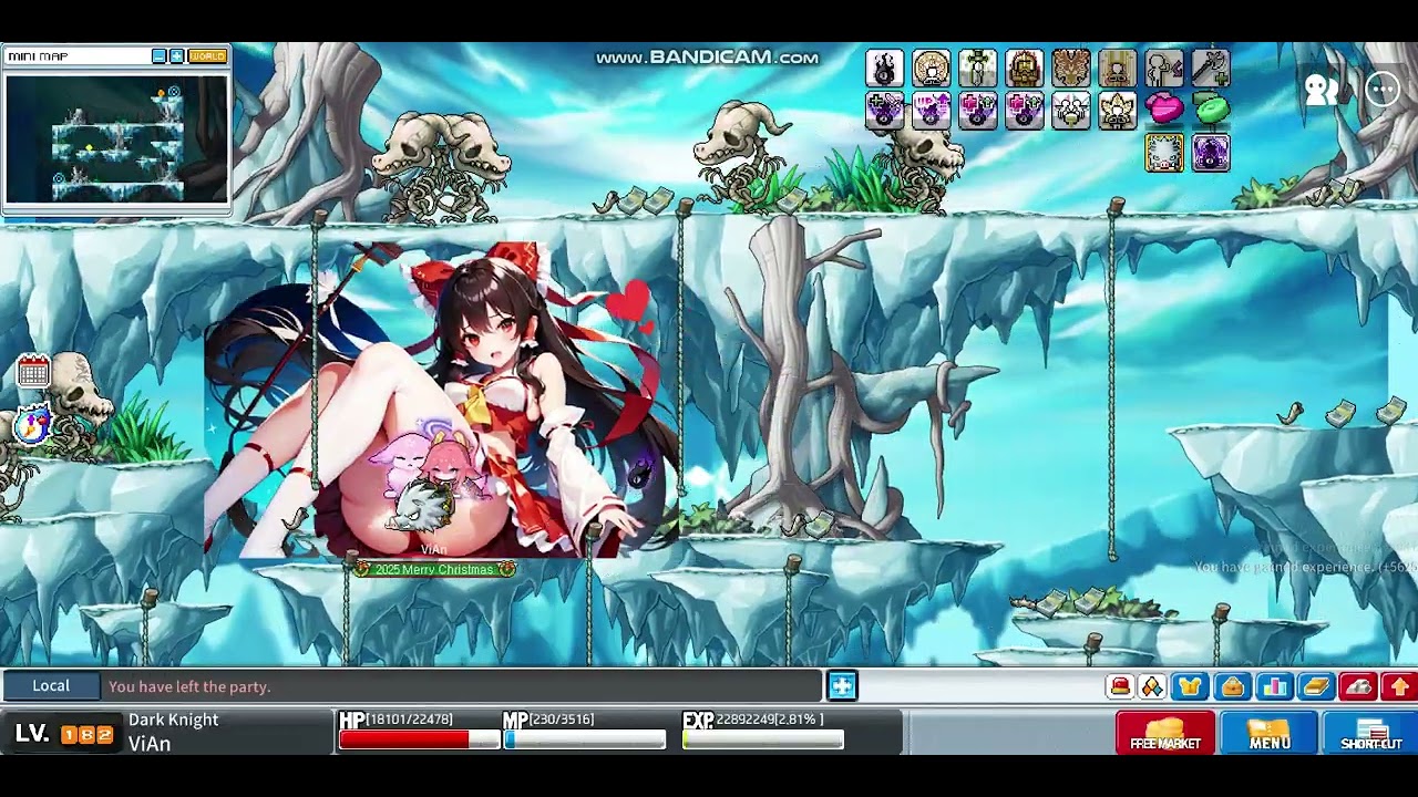 【楓之谷Artale】國際服 黑騎士DK 死龍巢穴 紫衝2-3刀的5分鐘練功測試：近146萬（2026/01/21）