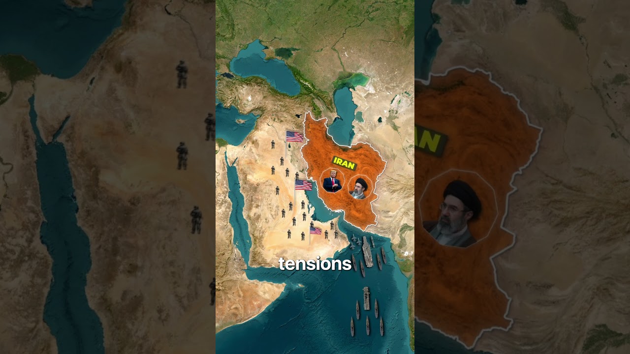 How 50,000 US troops are deployed across the Middle East. #geopolitics #shorts #iran